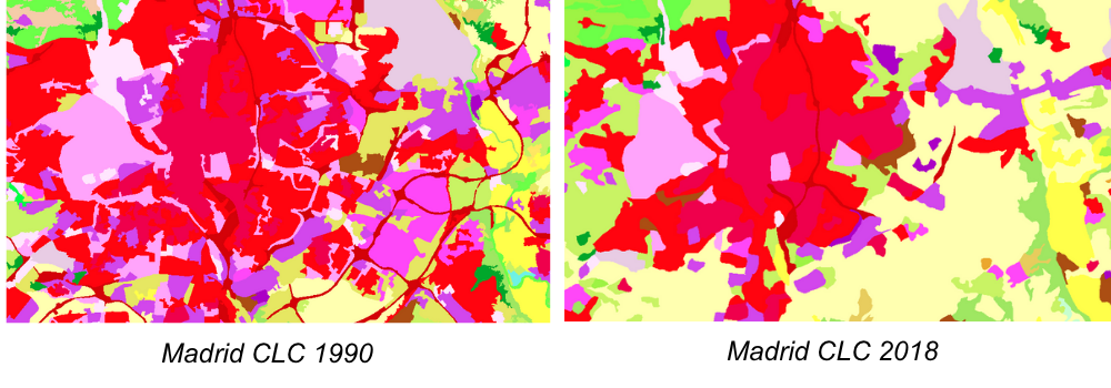 Ejemplo de detección de cambios de uso del suelo