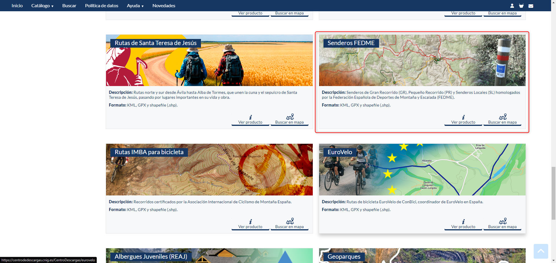 Centro de descargas del CNIG