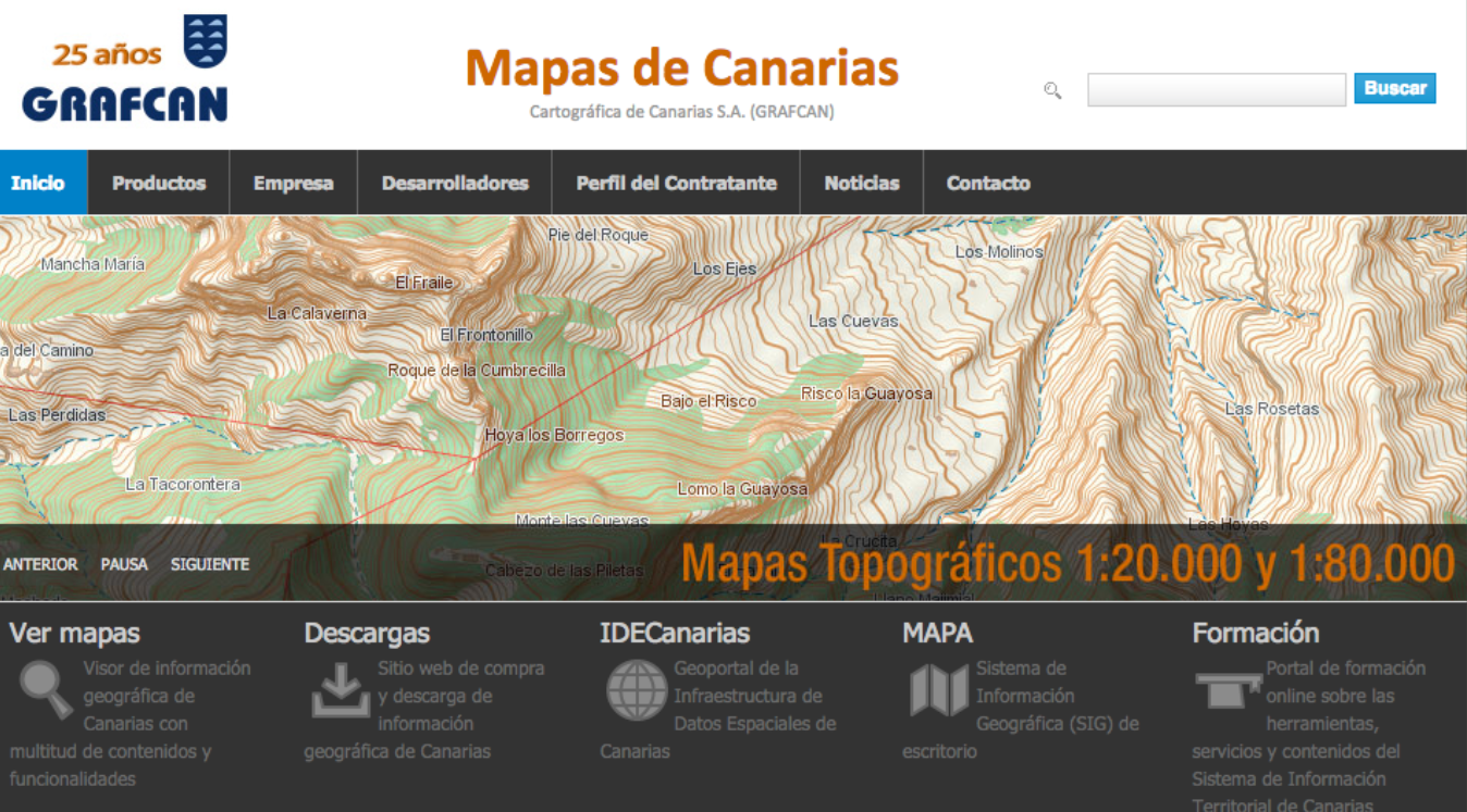 Recursos educativos de información geográfica de Canarias