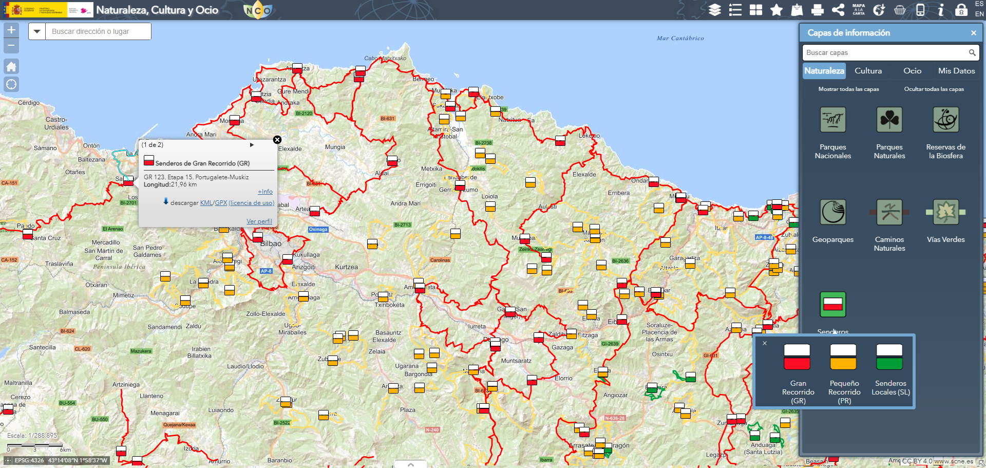 Visualizador de Naturaleza Cultura y Ocio