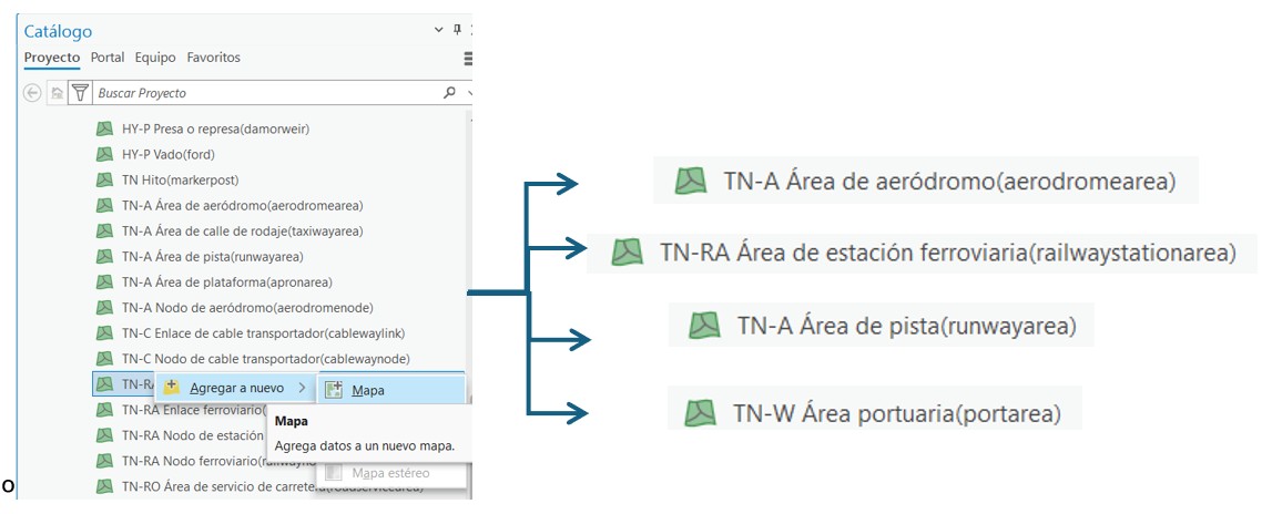 Capas añadidas al mapa