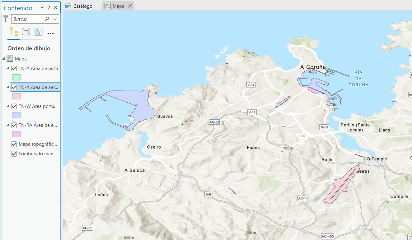 Resultado final en el mapa