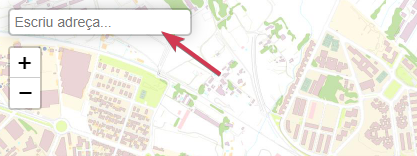 Ejemplo del componente de mapa del Geoportal de Reus