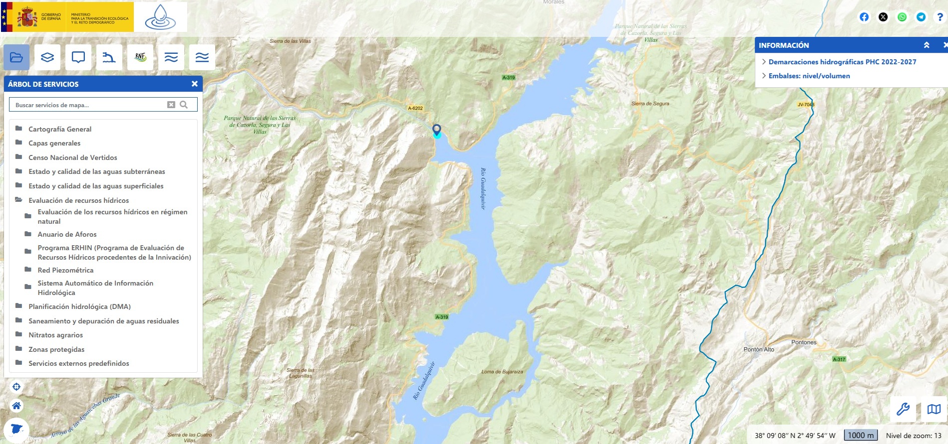 Visualizador del Sistema Automático de Información Hidrológica