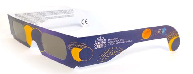 Gafas homologadas para observar el eclipse solar