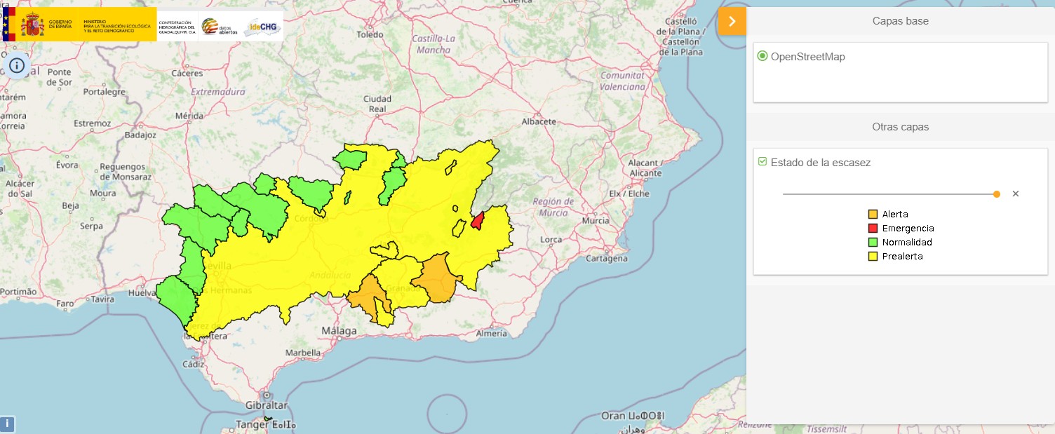 Mapa de escasez