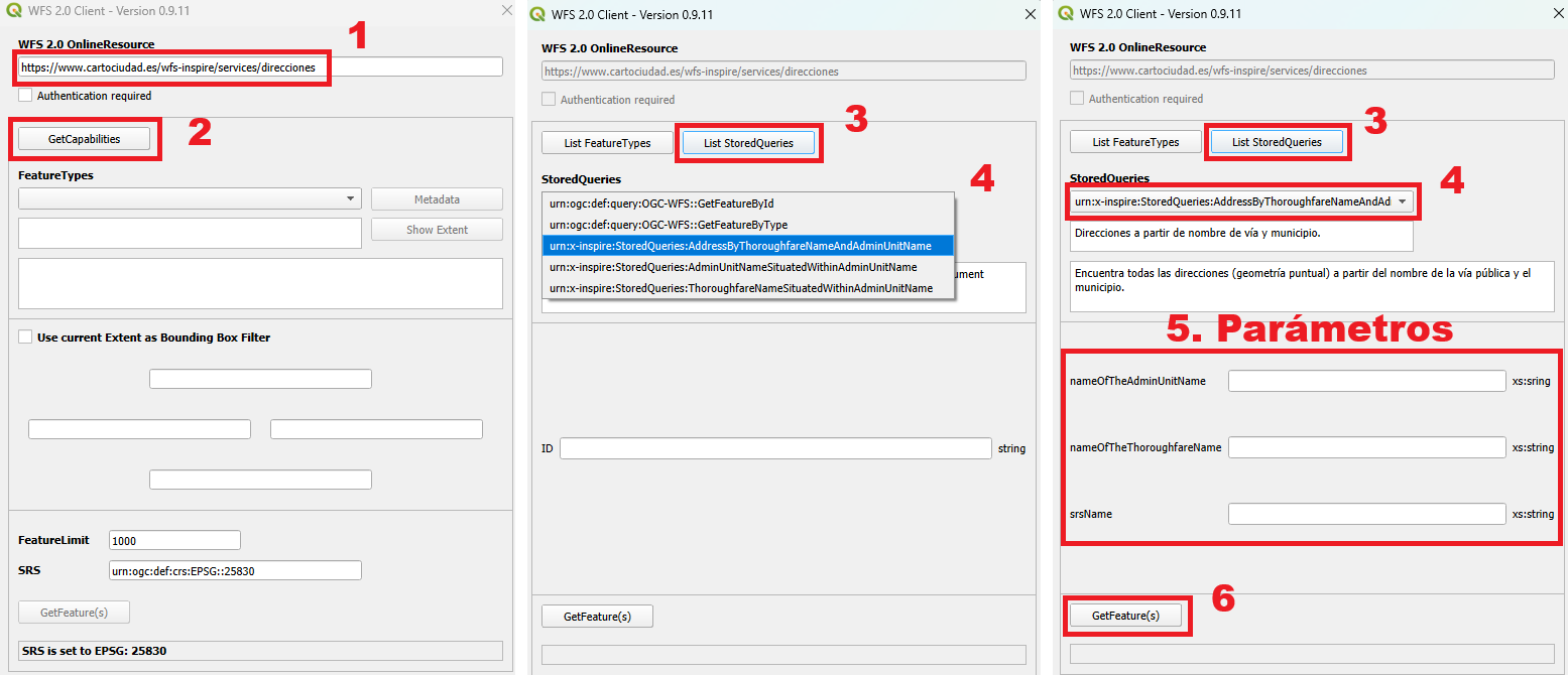Plugin WFS 2.0 client